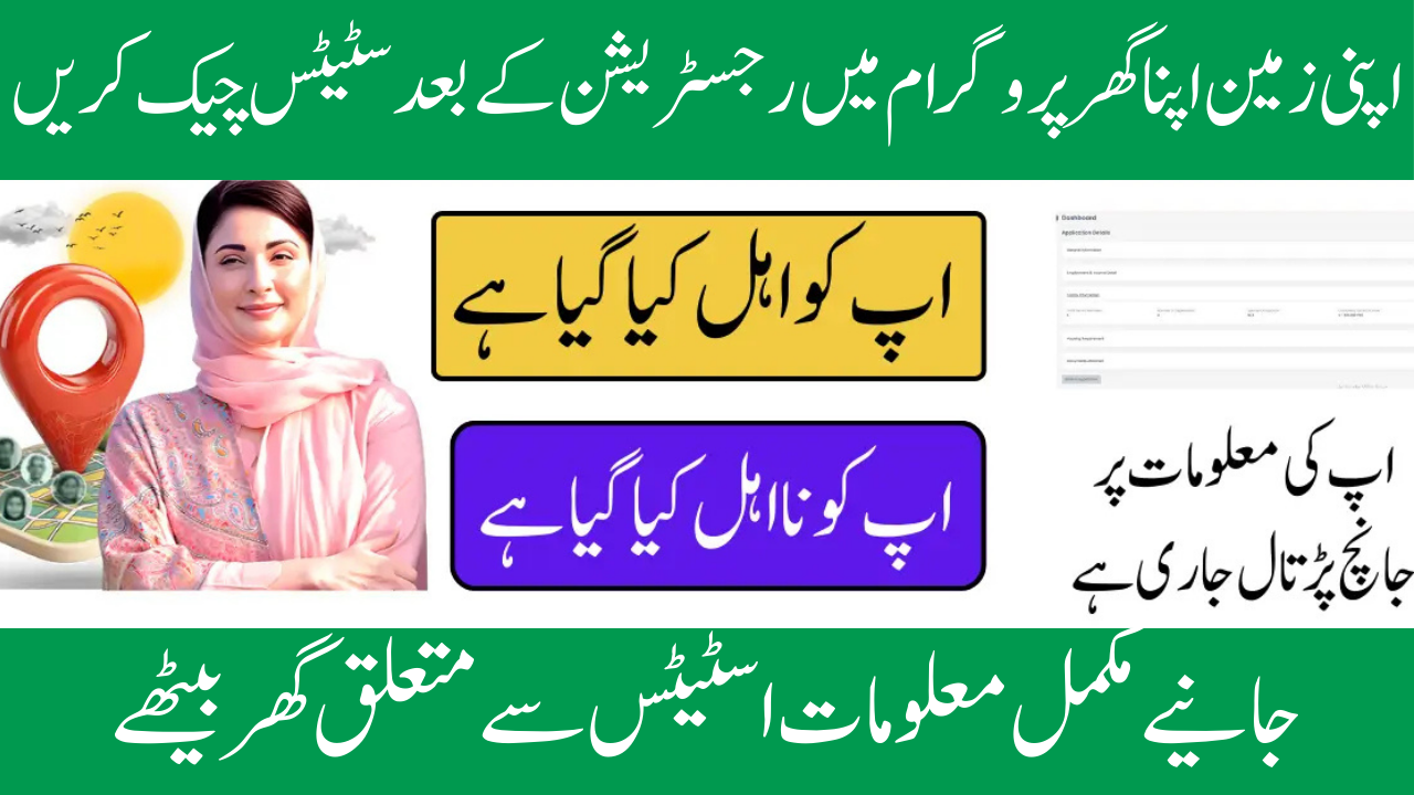 Apni Zameen Apna Ghar Program Application Status
